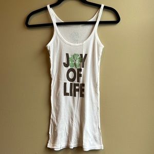 Joie white ribbed supima cotton tank top